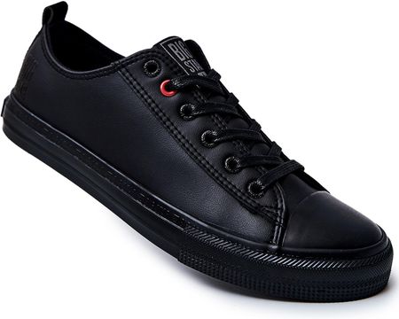 Męskie skórzane buty sportowe BIG STAR JJ174005 Black 42