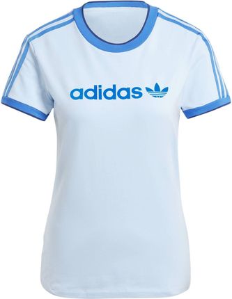 Koszulka damska adidas BADGE SLIM niebieska IZ2674