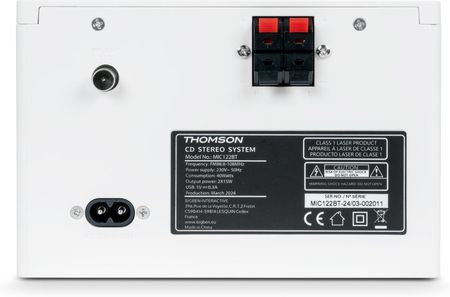 Thomson MIC121BT - mikrowieża z Bluetooth, CD, USB, FM - zdjęcie 6