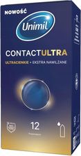 Zdjęcie UNIMIL CONTACT ULTRA Ultracienkie ekstra nawilżane prezerwatywy lateksowe, 12szt. - Bychawa