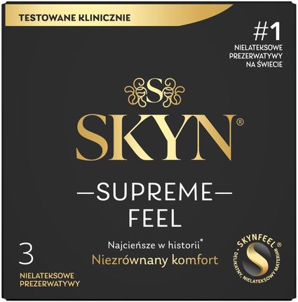 UNIMIL SKYN SUPREME FEEL Prezerwatywy nielateksowe, 3szt.