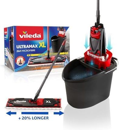 Vileda Ultramax XL Zestaw płaski mop XL i wiadro (161035)