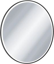 Excellent CORIDO Lustro okrągłe 100 LED w ramie aluminiowej Czarny mat DOEX.CO100.BL