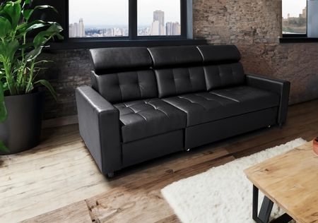 Sofa Tulum I 230 cm, funkcja spania, skóra naturalna