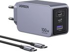 Ugreen Szybka Ładowarka Sieciowa Usb 2X Usb Typ C 100W Szybkie Ładowanie