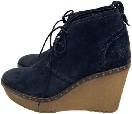 Buty damskie Tommy Hilfiger Clarise skórzane na koturnie 40