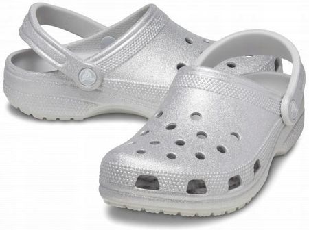 Damskie Buty Chodaki Klapki Crocs Classic Glitter 205942 Clog 36-37