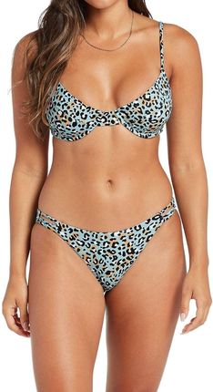 Góra od stroju Volcom Just Spotted Uwire Bikini Top - Aqua M