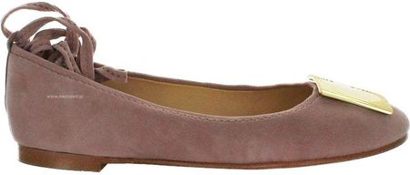 Skórzane baleriny damskie CLARKS Grace Marion Pink 36