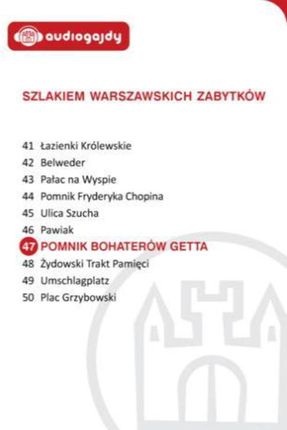 Pomnik Bohaterów Getta. Szlakiem warszawskich zabytków. eBook.