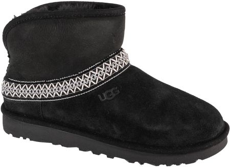 UGG Classic Mini Crescent 1158262-BLK, buty zimowe, damskie, czarne