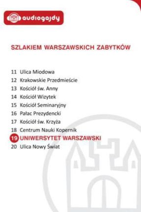 Uniwersytet Warszawski. Szlakiem warszawskich zabytków. eBook.