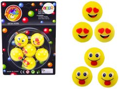 Zdjęcie Leantoys Piłeczki Kauczukowe Emotki 6Szt. - Kłecko