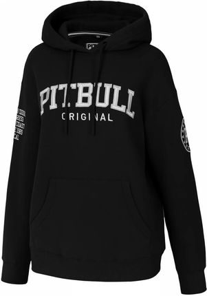 Bluza damska z kapturem Pit Bull Oversize Tyrian '24 - Czarna L (38)