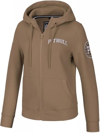 Bluza rozpinana z kapturem damska Pit Bull Tyrian '24 - Coyote Brown L (38)