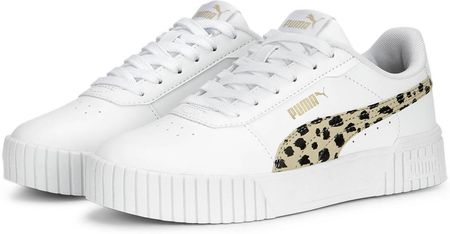 Buty sportowe dziewczęce Puma CARINA 2.0 ANIMAL JR białe 39202401