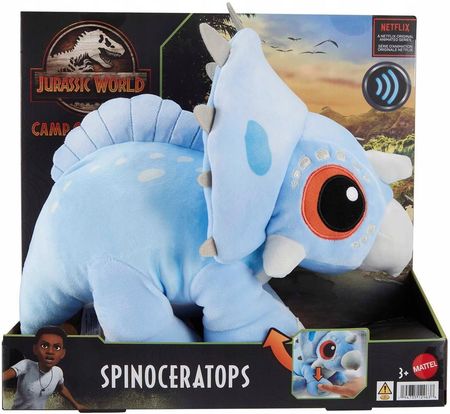 Mattel Jurassic World Spinoceratops Pluszak z funkcją HMK61 - zdjęcie 2