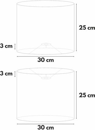 Abżur kremowy Vlora 30/25 cm - zdjęcie 2