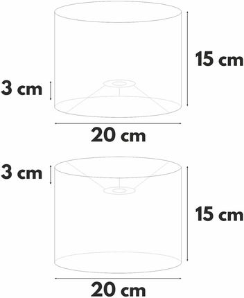 Abżur kremowy Vlora 20/15 cm - zdjęcie 3