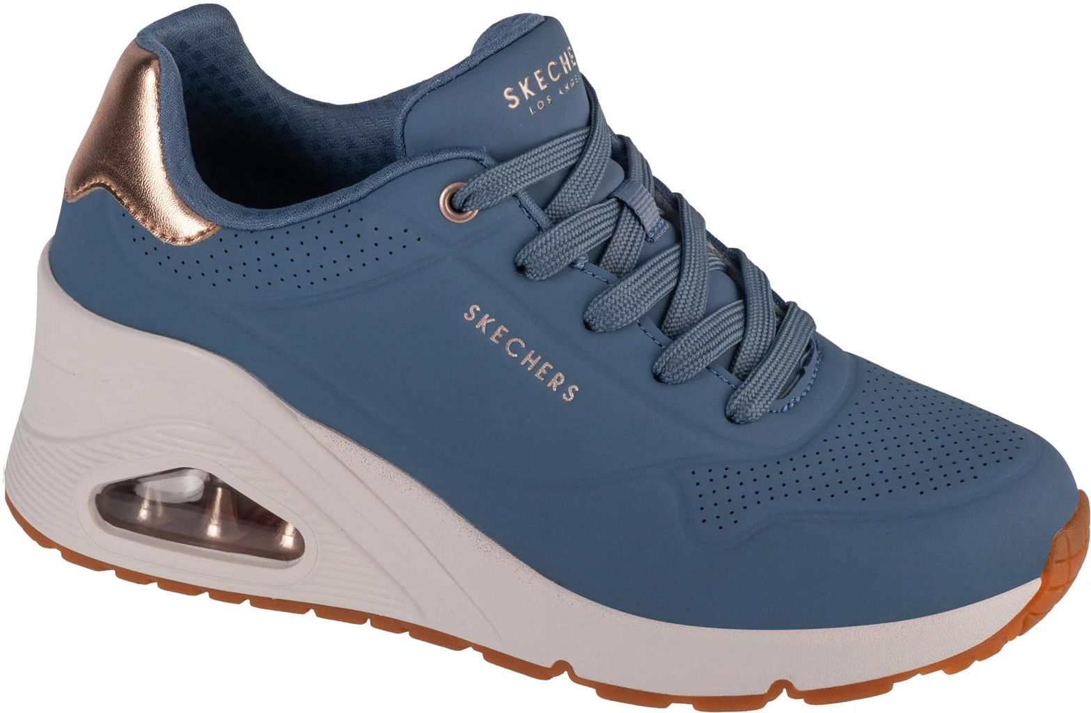 Skechers Uno Wedge - Hi Steps 177520-SLT : Kolor - Niebieskie, Rozmiar ...