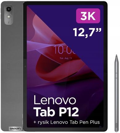 Tablet Lenovo Tab P12 12,7 8/256GB Szary (ZACH0211PL) - Ceny