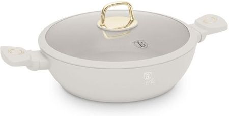 PŁASKI GARNEK TYTANOWY Z POKRYWĄ 28cm BERLINGER HAUS BH-8068 SAHARA