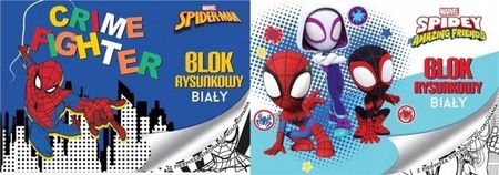 Beniamin Blok Rysunkowy A4/20K Biały Spider Man