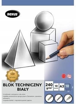 Beniamin Blok Techniczny Biały A3/10K. Premium Rexus