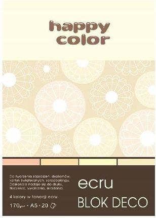 Happy Color Blok A5/20K Deco Ecru 170G