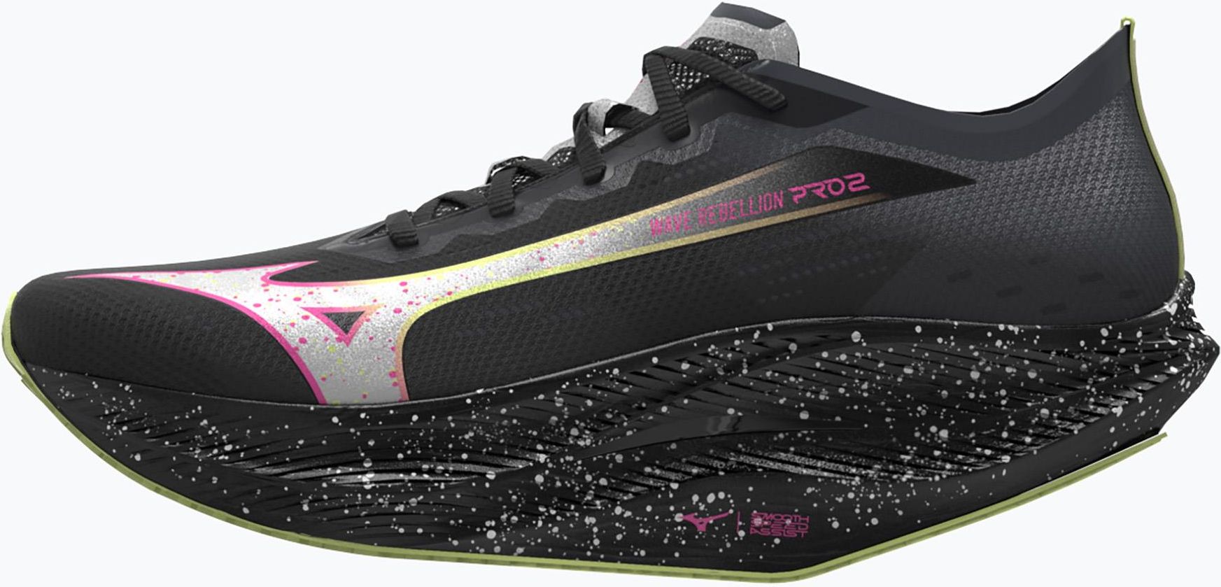 Mizuno WAVE REBELLION PRO 2 ブラック/ピンク WAVE REBELLION PRO 2 - Black | Performance Running | Mizuno UK