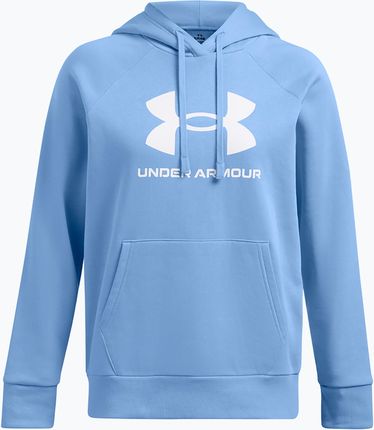 Under Armour Bluza Damska Rival Fleece Big Logo Hoody Horizon Blue White