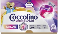 Zdjęcie Coccolino Kapsułki do prania 3 w 1 Color 40 szt. - Łapy