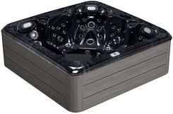 Hydrosan Wanna Spa Jacuzzi Ogrodowe Z Hydromasa�em 5 Osobowa 230X230cm Czarna Fala Obudowa Szara Deska F24 Spa755