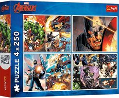 Zdjęcie Trefl Puzzle Marvel 4x250el. Bohaterskie dni 13309 - Żuromin