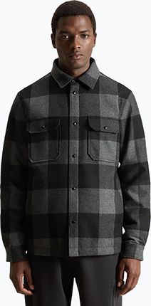 Kurtka męska Woolrich Alaskan Wool Check Overshirt charcoal buffalo | WYSYŁKA W 24H | 30 DNI NA ZWROT Zima 2024