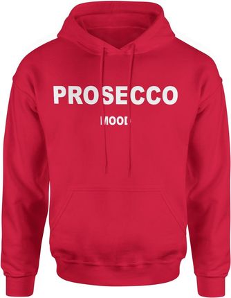 Prosecco Mood Aperol Męska bluza z kapturem (M, Czerwony)