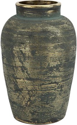 Wazon ceramiczny 31cm niebiesko-złoty AP171368