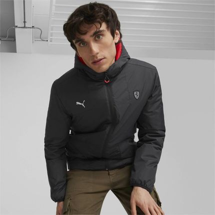 Kurtka z kapturem męska Puma FERRARI STYLE REVERSIBLE czarna 62097801 - zdjęcie 3