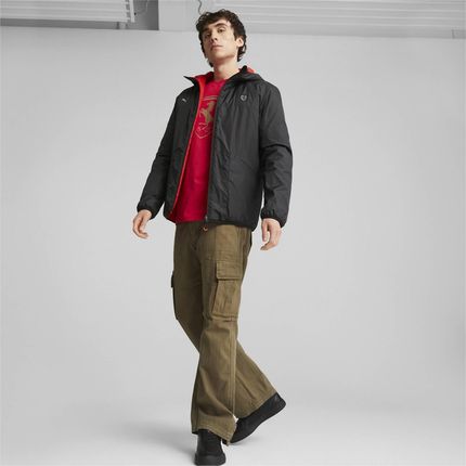 Kurtka z kapturem męska Puma FERRARI STYLE REVERSIBLE czarna 62097801 - zdjęcie 4
