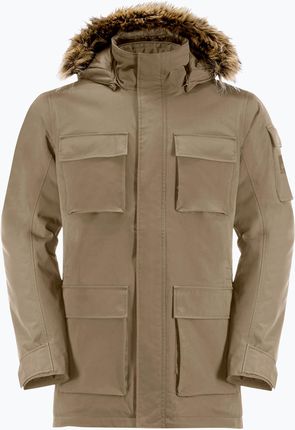 Jack Wolfskin Glacier Canyon Parka - Męska wodoodporna kurtka zimowa Beige 1107674-5136 , Rozmiar: XL