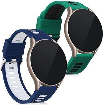 Kwmobile 2 X Bransoletka Sportowa Kompatybilna Z Huami Amazfit Gtr 47 Mm 2E Gtr3 3 Pro Zestaw Opasek Fitness Silikonu Tpu