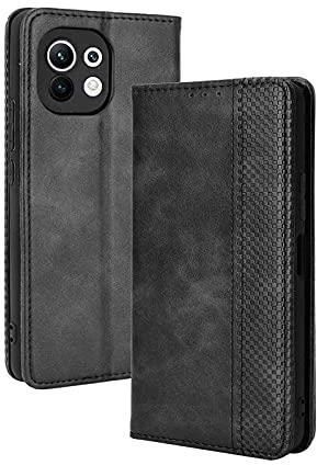GOKEN Cover per Xiaomi Mi 11 Lite 5G NE | Mi 11 Lite 5G | Mi 11 Lite, Custodia Folio in PU Pelle Flip Case con Portafoglio, TPU Silicone Magnetica Cover con