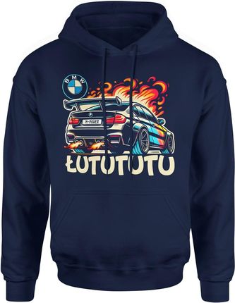 BMW Łutututu m-power Męska bluza z kapturem (M, Granatowy)
