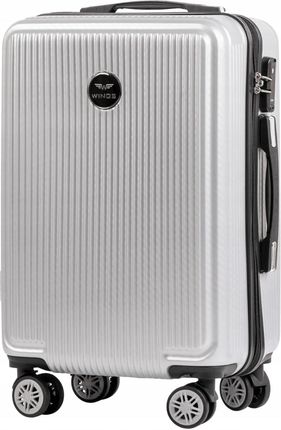PC565, Mała walizka kabinowa Wings S, Silver, Policarbon