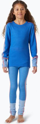 Komplet Bielizny Termoaktywnej Dziecięcej Helly Hansen Jr Lifa Merino Midweight Ultra Blue