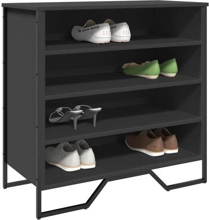 vidaXL Szafka na buty czarna 80x38x78 cm materiał drewnopochodny