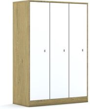 Entelo Szafa Blox Base 110 4PP 3F4 1049x466x1517 korpus dąb/3x front biały