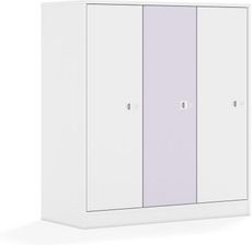 Entelo Szafa Blox Colours 110 3PP 3F3 1049x466x1165 korpus biały/2x front biały i 1x front pastelowy fioletowy
