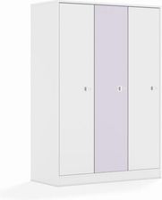 Entelo Szafa Blox Colours 110 4PP 3F4 1049x466x1517 korpus biały/2x front biały i 1x front pastelowy fioletowy