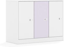 Entelo Szafa Blox Colours 110 2PP 3F2 1049x466x813 korpus biały/2x front biały i 1x front pastelowy fioletowy
